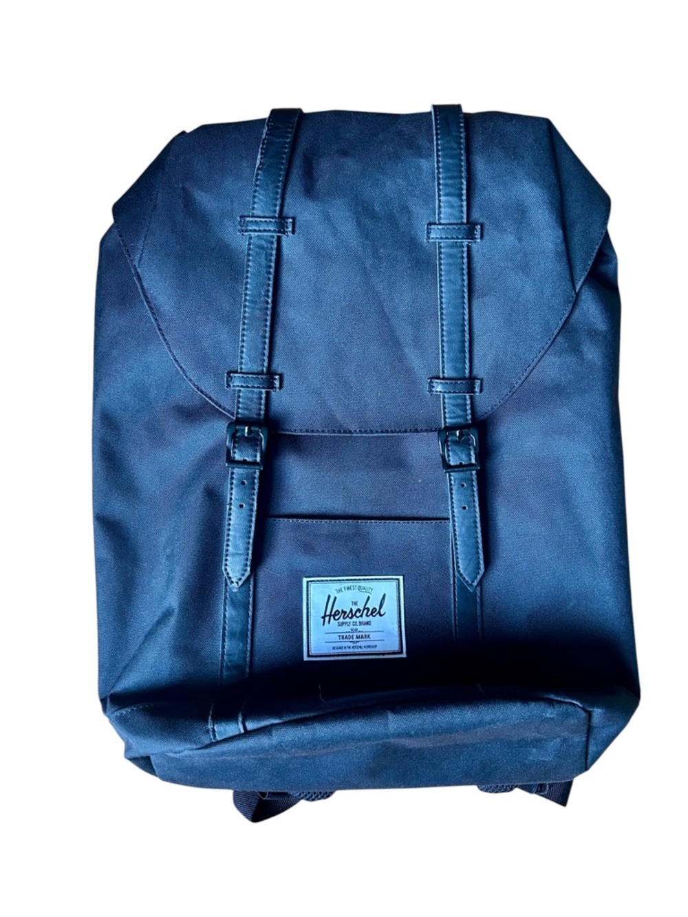 NWT Herschel Supply Company Retreat Backpack Black Canvas 19.5L 17x12x5.75” NEW! - Picture 3 of 6